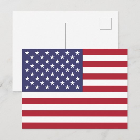 Vlag van de Verenigde Staten (Amerikaans) Briefkaa Briefkaart (Voorkant / Achterkant)