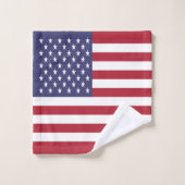 Vlag van de Verenigde Staten Bad Handdoek (Wasdoekje)