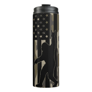 Vlag van de Verenigde Staten Bigfoot Bottomland Ca Thermosbeker