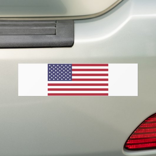 Vlag van de Verenigde Staten Bumpersticker (Op auto)