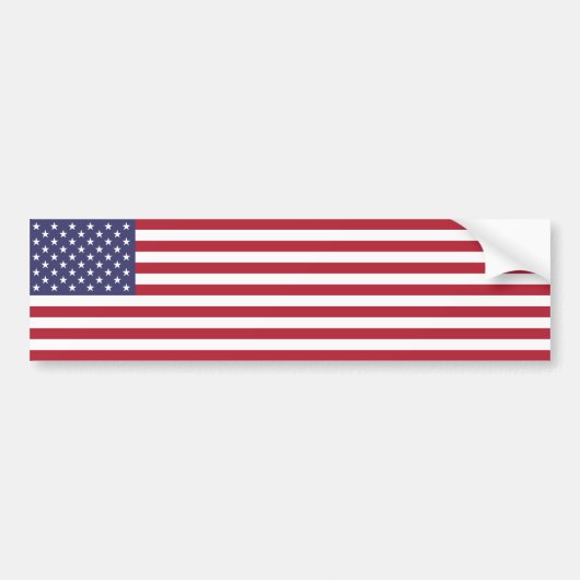 Vlag van de Verenigde Staten Bumpersticker (Voorkant)