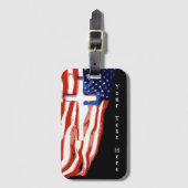 Vlag van de Verenigde Staten (C) Bagagelabel (Voorkant (verticaal))