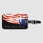 Vlag van de Verenigde Staten (C) Bagagelabel (Voorkant (horizontaal))