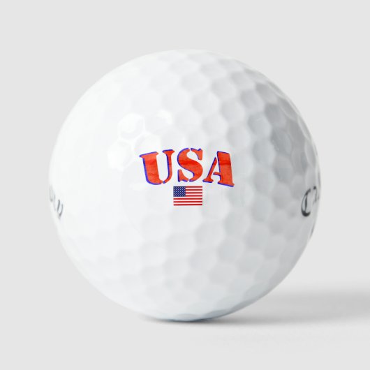 Vlag van de Verenigde Staten, Custom Callaway Golfballen (Voorkant)