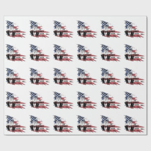 Vlag van de Verenigde Staten, Donald Trump. Cadeaupapier