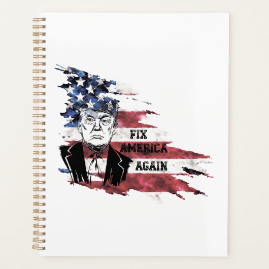 Vlag van de Verenigde Staten, Donald Trump. Planner (Voorkant)