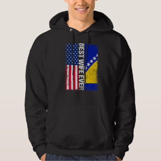 Vlag van de Verenigde Staten en Bosnië en Herzegov Hoodie