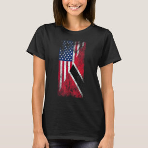 Vlag van de Verenigde Staten en Trinidad en Tobago T-shirt
