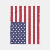 Vlag van de Verenigde Staten Fleece Deken (Voorkant)