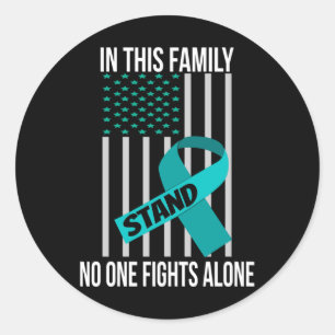 Vlag van de Verenigde Staten Green Ribbon Shirt Me Ronde Sticker