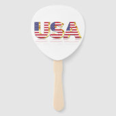 Vlag van de Verenigde Staten Hand Fan Patriotic Am Handwaaier (Achterkant)