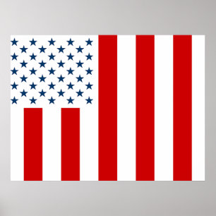Vlag van de Verenigde Staten in vredestijd Poster