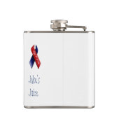 Vlag van de Verenigde Staten, Kaart van Amerika, o Heupfles (Achterkant)