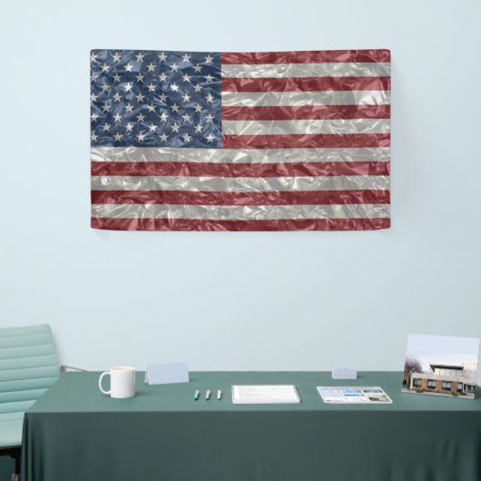 Vlag van de Verenigde Staten - Kreukvrij Spandoek (Beurs)