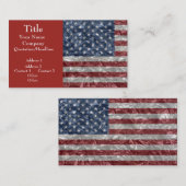 Vlag van de Verenigde Staten - Kreukvrij Visitekaartje (Voorkant / Achterkant)