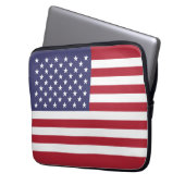 Vlag van de Verenigde Staten Laptop Sleeve (Voorkant Links)