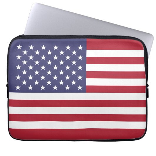 Vlag van de Verenigde Staten Laptop Sleeve (Voorkant)