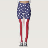 Vlag van de Verenigde Staten Leggings (Voorkant)