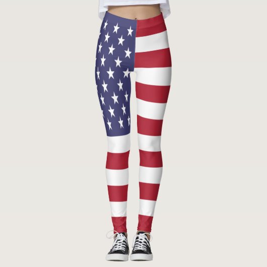 Vlag van de Verenigde Staten Leggings (Voorkant)