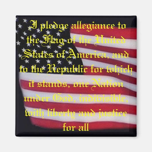 Vlag van de Verenigde Staten met pandmagneet Magneet (Voorkant)