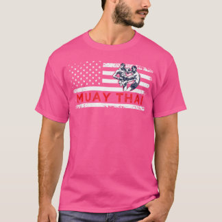 Vlag van de Verenigde Staten Muay Thai American Pa T-shirt