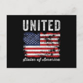 Vlag van de Verenigde Staten onder druk Briefkaart (Voorkant)