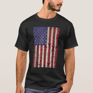 Vlag van de Verenigde Staten op 4 juli 2004 T-shirt