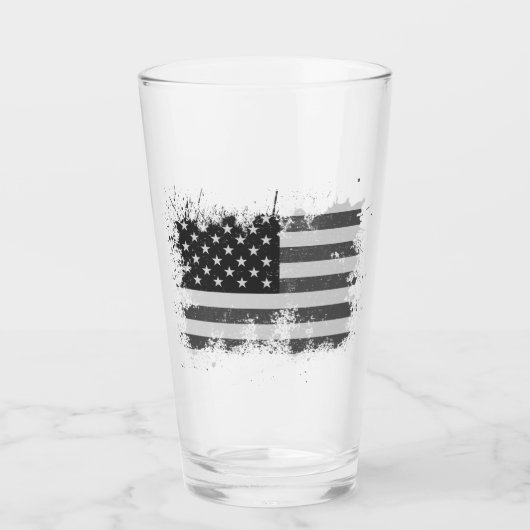  vlag van de Verenigde Staten , op 4 juli vervormd Glas (Voorkant)