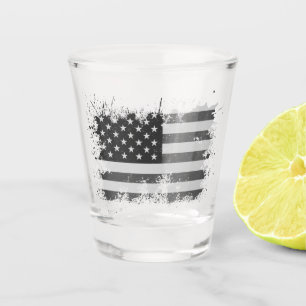 vlag van de Verenigde Staten , op 4 juli vervormd Shot Glas