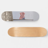 Vlag van de Verenigde Staten op halfstok (VS) Persoonlijk Skateboard (Horizontaal)
