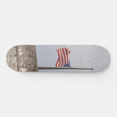 Vlag van de Verenigde Staten op halfstok (VS) Persoonlijk Skateboard (Horizontaal)