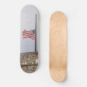 Vlag van de Verenigde Staten op halfstok (VS) Persoonlijk Skateboard (Voorkant)