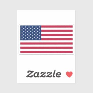 Vlag van de Verenigde Staten op maat gesneden  Sticker