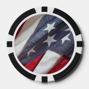 Vlag van de Verenigde Staten Poker Chips