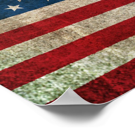  vlag van de Verenigde Staten Poster (Hoek)