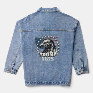Vlag van de Verenigde Staten. President Donald Tru Denim Jacket