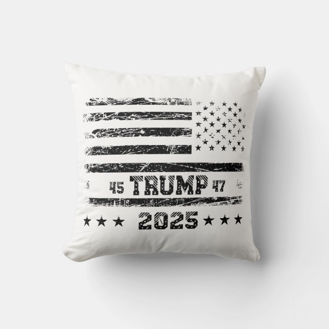 Vlag van de Verenigde Staten.President Donald Trum Kussen (Voorkant)