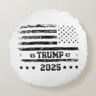 Vlag van de Verenigde Staten.President Donald Trum Rond Kussen