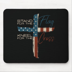 Vlag van de Verenigde Staten Religieus Quote 4 jul Muismat