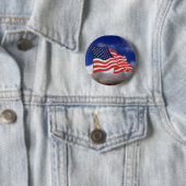 VLAG VAN DE VERENIGDE STATEN RONDE BUTTON 5,7 CM (In situ)