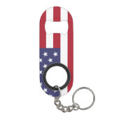 Vlag van de Verenigde Staten Sleutelhanger Flessenopener (Achterkant)