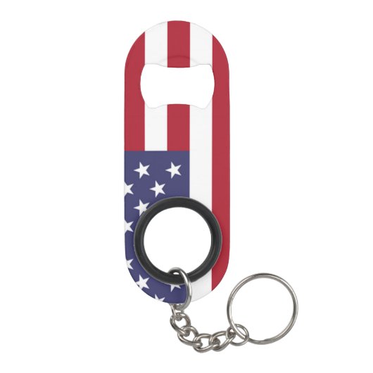 Vlag van de Verenigde Staten Sleutelhanger Flessenopener (Achterkant)
