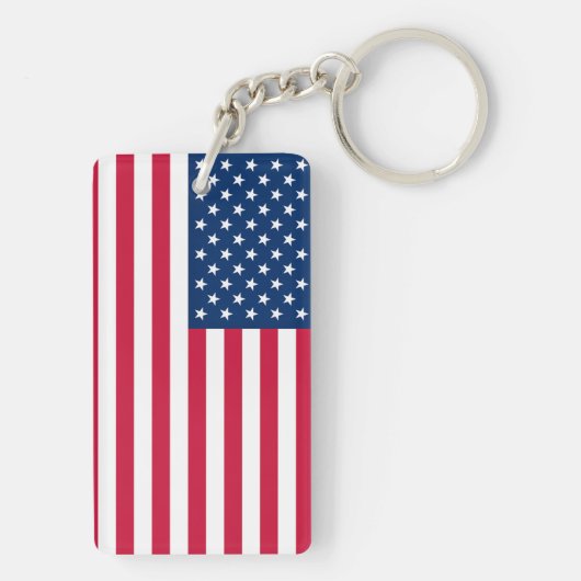Vlag van de Verenigde Staten Sleutelhanger - Patri (achterkant)