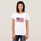 Vlag van de Verenigde Staten T-shirt (Voorkant volledig)