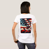 Vlag van de Verenigde Staten T-shirt (Achterkant volledig)