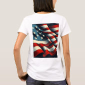Vlag van de Verenigde Staten T-shirt (Achterkant)