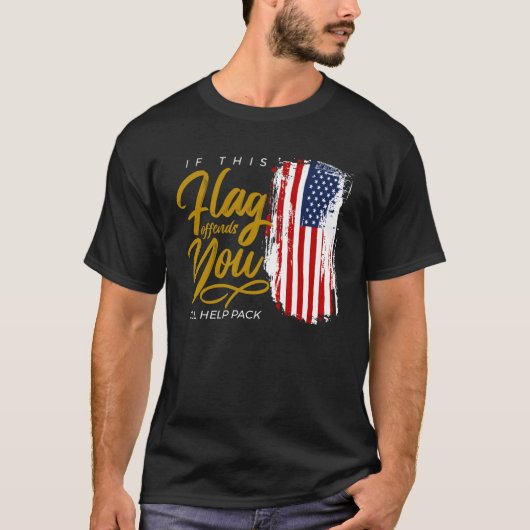 Vlag van de Verenigde Staten T-shirt (Voorkant)
