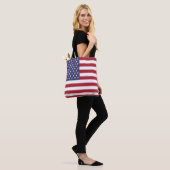 Vlag van de Verenigde Staten Tote Bag (Op model)