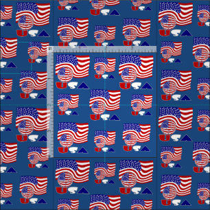 Vlag van de Verenigde Staten USA Voetbal Blauwe Ac Stof
