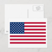 Vlag van de Verenigde Staten van Amerika Briefkaart (Voorkant / Achterkant)